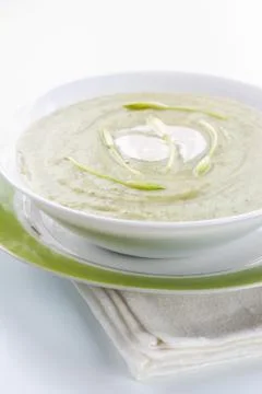 Spring ramson soup Stock Photos