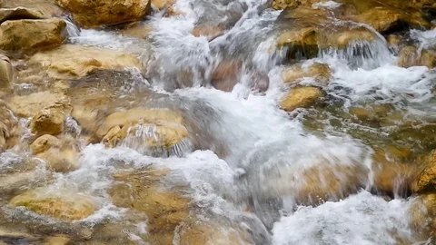 Spring rill flow. Stock Footage 70822609