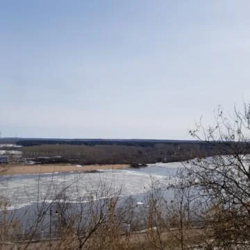 Spring on the river Stock Photos