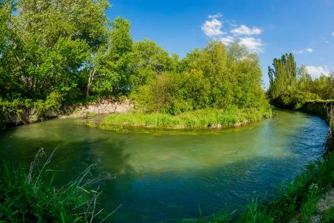 Spring river Stock Photos