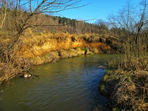 Spring River in the Wild Stock Photos