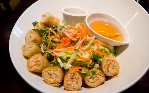Spring Roll is Here! Stock Photos