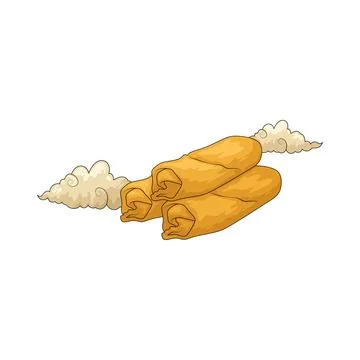 Spring roll illustration Illustrazione stock