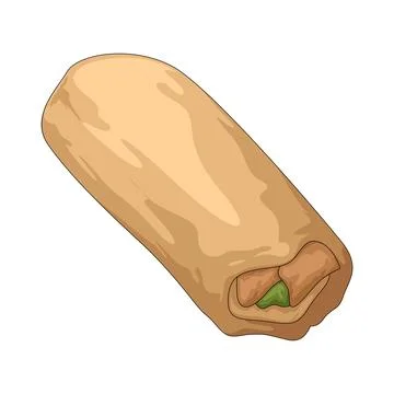 Spring roll illustration Stock Illustration