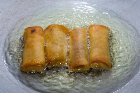 Spring roll recipe Foto stock