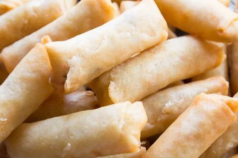 Spring rolls food Stock Photos
