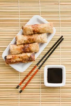 Spring rolls Stock Photos