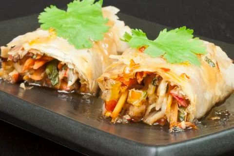 Spring rolls Stock Photos