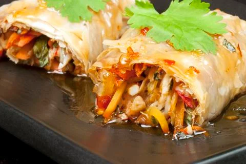 Spring rolls Stock Photos