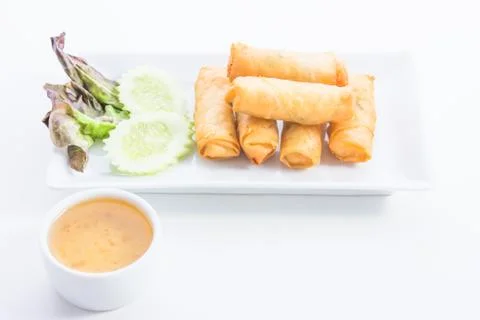 Spring rolls Stock Photos