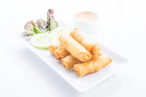 Spring rolls Stock Photos