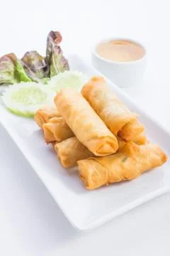 Spring rolls Stock Photos