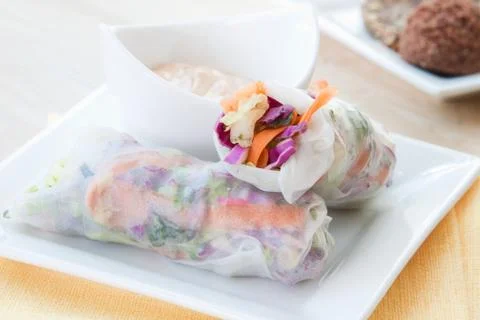 Spring rolls Stock Photos