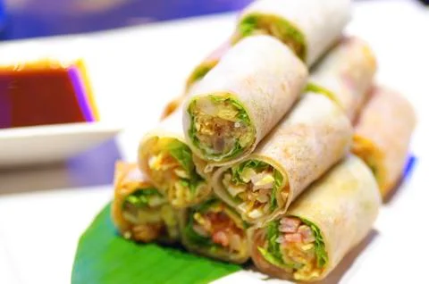 Spring rolls Stock Photos