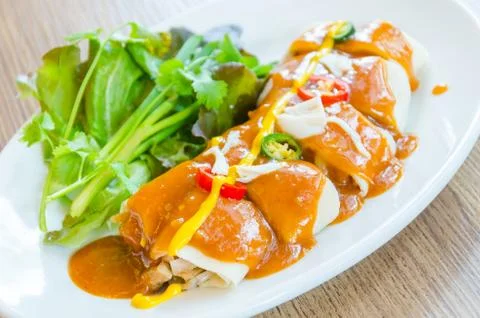 Spring rolls Stock Photos