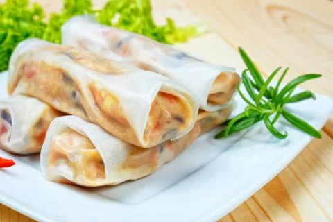 Spring rolls Fotos Stock