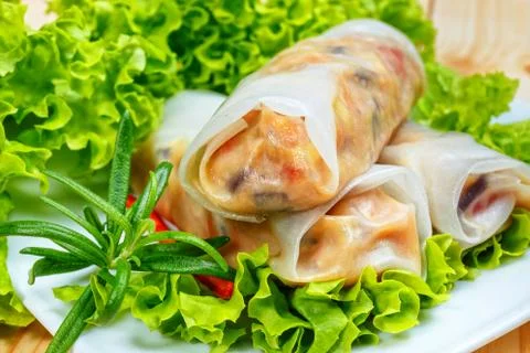 Spring rolls Stock Photos