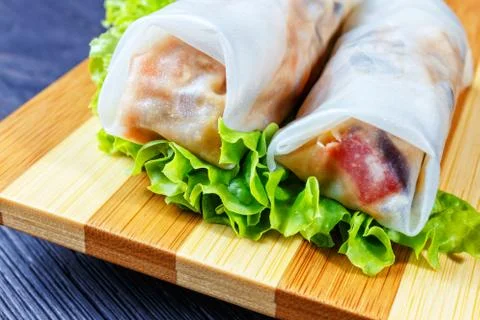 Spring rolls Stock Photos