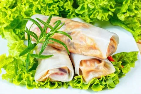Spring rolls Stock Photos