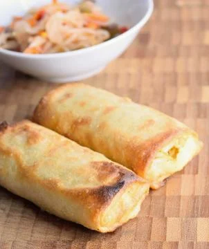 Spring rolls 库存照片