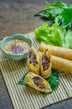 Spring rolls 스톡 사진