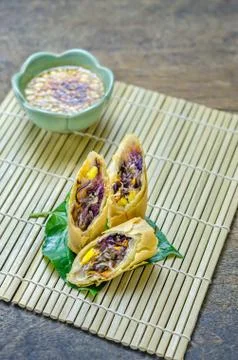 Spring rolls Stock Photos