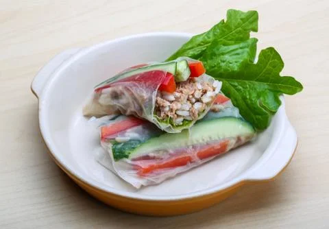 Spring rolls Stock Photos