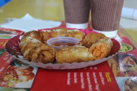Spring rolls Stock Photos