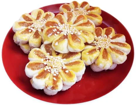 Spring Rolls with Pineapple Stirring Stock Photos