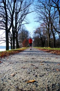 Spring run Stock Photos