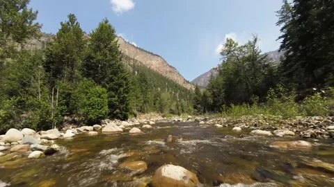 Spring Runoff, FPV drone Video stock 266072877