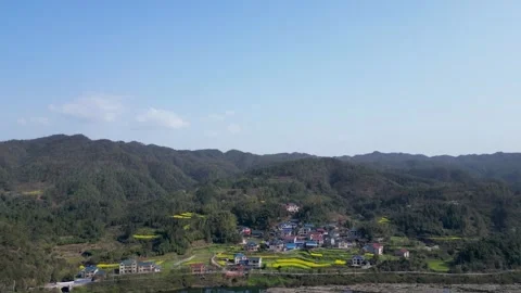 Spring Rural Mountains And Forests Fresh Green Aerial Views Stock Footage 320509824