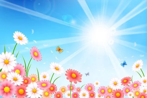 Spring Sale Background 005 Stock Illustration
