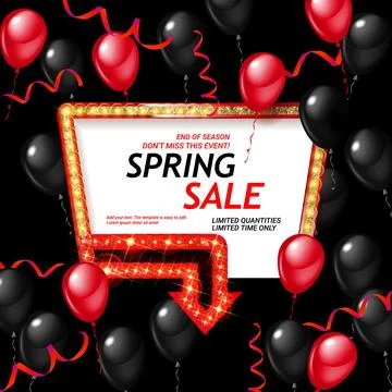 Spring Sale background. Stock Illustration