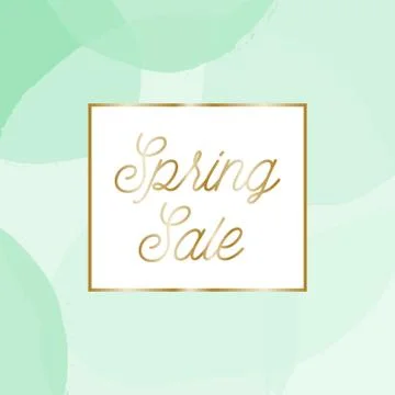 Spring Sale Design Stock Illustration