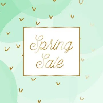 Spring Sale Design Stock Illustration