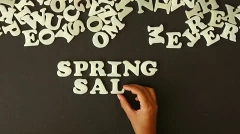 Spring Sale Stock Footage 24921709