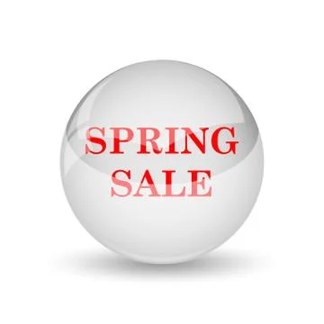 Spring sale icon. internet button on white background.. Stock Illustration