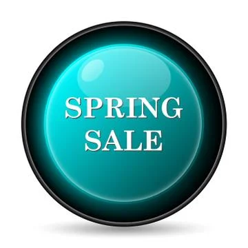 Spring sale icon. Internet button on white background.. Stock Illustration