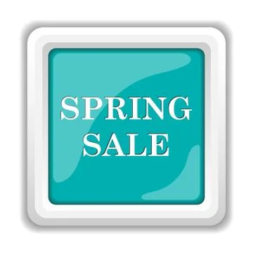Spring sale icon. Internet button on white background.. Stock Illustration