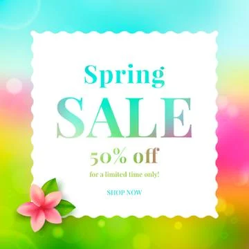 Spring sale Stock Illustration