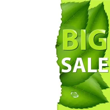 Spring sale poster Stock Illustration