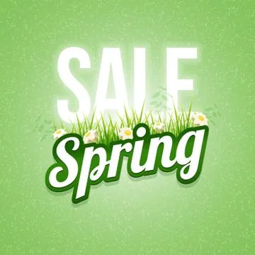 Spring Sale Poster Stock Illustration