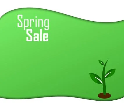 Spring sale poster Stock Illustration