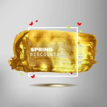 Spring sale off sign Stock Illustration