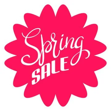Spring sale simple icon Stock Illustration