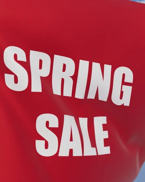 Spring sale text banner Stock Footage 331536739