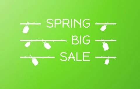 Spring sale vector background Illustrazione stock