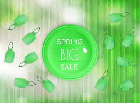 Spring sale vector background Stock Illustration