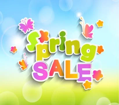 Spring sale vector Stock-Illustration
